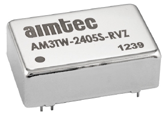 AM3TW-4815S-RVZ, DC/DC преобразователи мощностью 3 Вт с топологией RCC (Ringing Choke Converter) серии AM3TW-RVZ в корпусе DIP-24